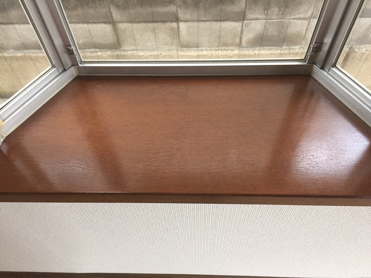 木製出窓の補修